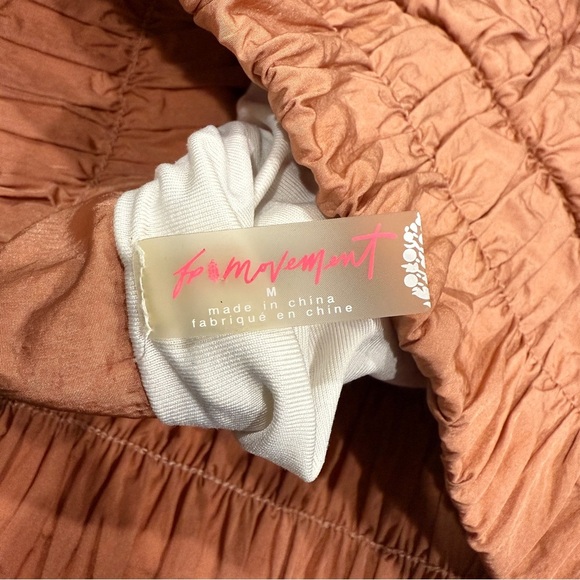 Free People Movement Orange The Way Home Logo Shorts - Picture 6 of 11